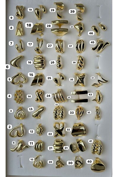 BFF CLUB مجموعة من خمسة خواتم ذهبية