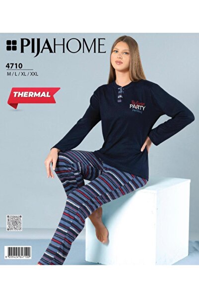 ROYAM Σετ πιτζάμες με μακρυμάνικο χειμερινό θερμικό κοστούμι Pijahome