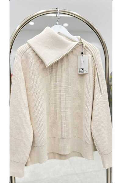 Klein Kadın Kazak Fermuar Detaylı