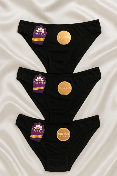 PAPATYA LUXURY LINGERIE Papatya luxury 3'lü set bikini nefes alan kumaş