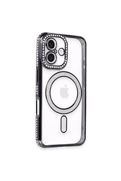 NewFace حافظة آيفون 16 جوكي سيلفر ماجنيتسايف - أسود