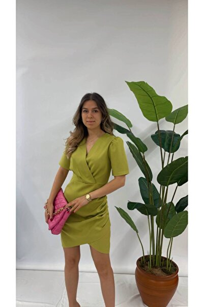 My Glowya Drapeli Mini Elbise