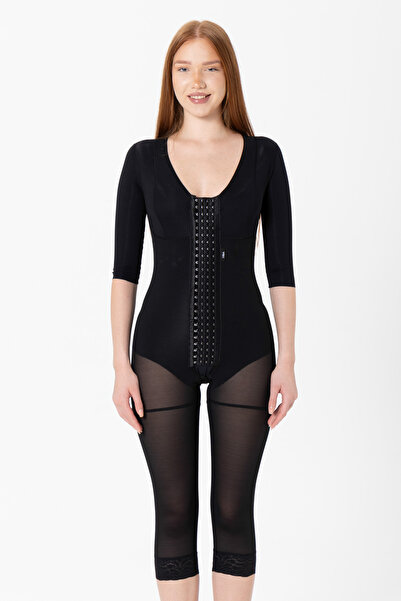 H&A Korse Stage 2 Kollu Göğüslü Diz Altı Korse Medikal Liposuction Karın Germ...