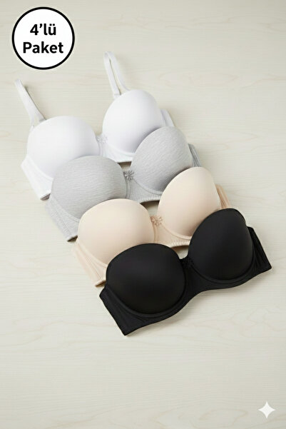 Ebru Silikonlu Destekli Straplez 4'lü Avantajlı Paket