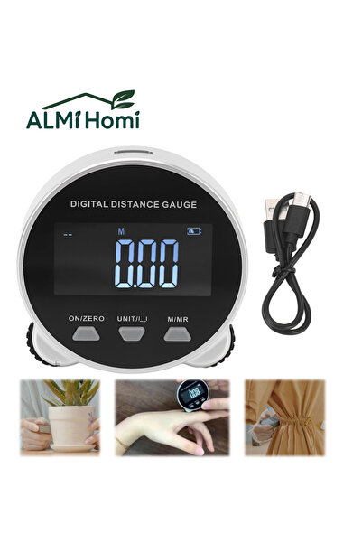 almihomi شريط قياس رقمي، مسطرة إلكترونية مرنة، شريط قياس يدوي عالي الدقة