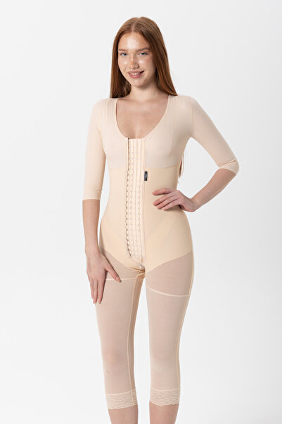 H&A Korse Stage 2 Kollu Göğüslü Diz Altı Korse Medikal Liposuction Karın Germ...