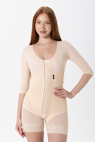 H&A Korse Stage 2 Sleeve Breasted Short Shorts Corset Medical Liposuction Tum...