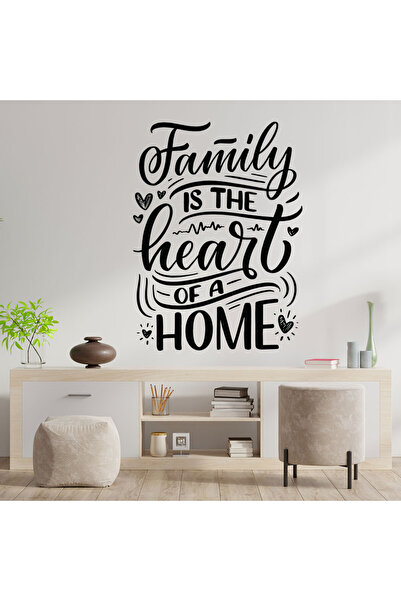 stickerino Autocolant decorativ de perete „Familia este inima unei case”, 48x...