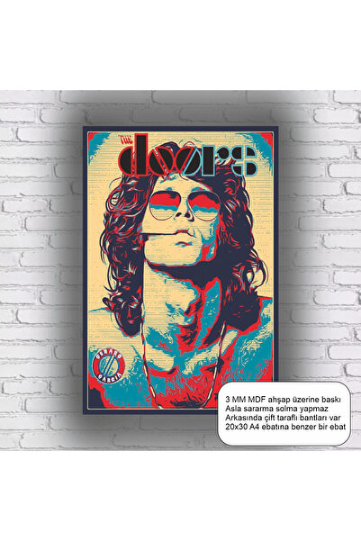 Hayat Poster Rock Music the Doors Mdf Painting Retro Wood Poster