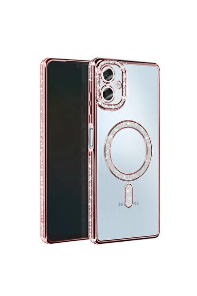 NewFace حافظة سامسونج جالاكسي A06 جوكي سيملي ماجنيتيسيف - وردي