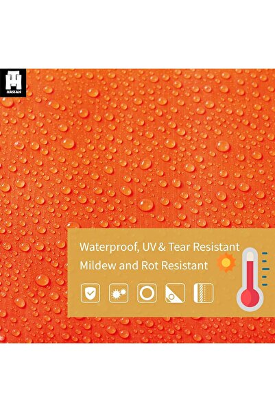 HASSAN Heavy Duty Waterproof Tarp Cover (15x15 feet)