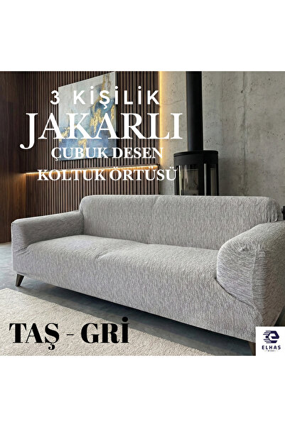 ELHAS Husă elastică pentru canapea Jacquard pentru 3 persoane |   Husă elasti...