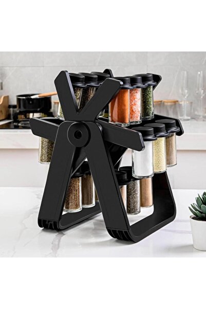 longziming Organizator condimente rotativ, 18 compartimente, plastic