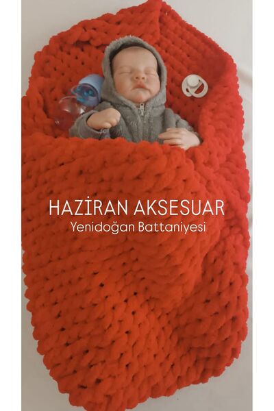 Haziran Aksesuar Alize Marka %100 Puffy, El İşi Örgü, Koltuk Şalı, Çocuk Batt...