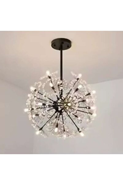 OEM Candelabru din cristal PETERHOF Eleganza, 18x G4, diametru 49 cm, negru