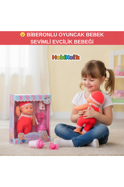 Art Tone 👶 BİBERONLU OYUNCAK BEBEK | SEVİMLİ EVCİLİK BEBEĞİ | 3 YAŞ VE ÜZERİ