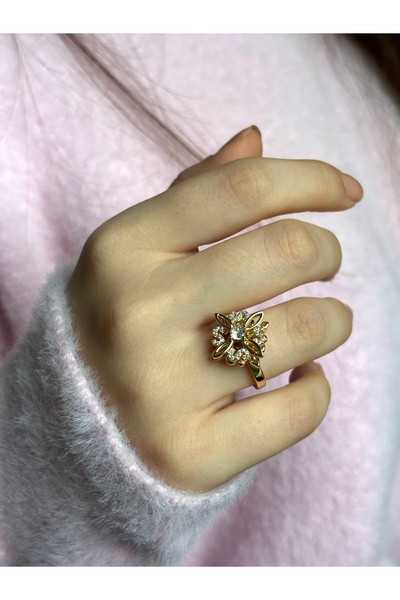 lotusbybuket خاتم ذهبي قابل للتعديل بتصميم خاص للموسم الجديد من VIP