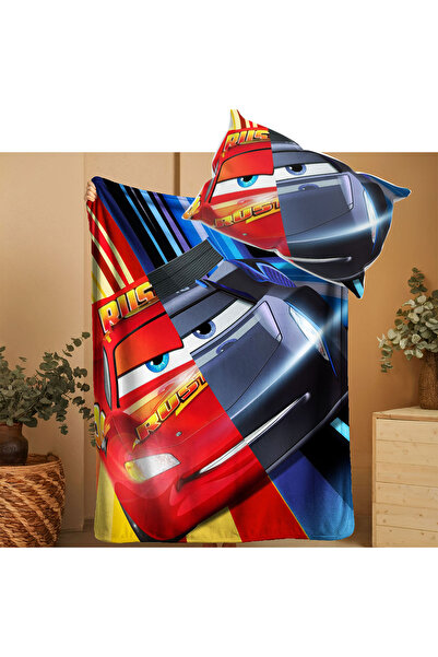 ACONCEPT Lightning Mcqueen Cars Themed Baby Child Welsoft Soft Blanket & Pill...