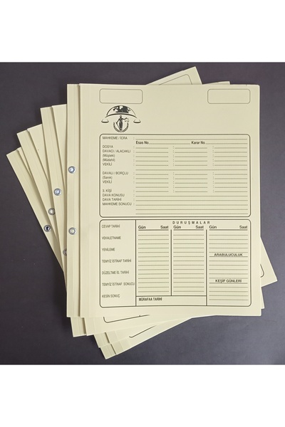 DEFTERSAN Hukuk Avukat Baro Dava İcra Adliye Mahkeme Dosyası Büro Ofis tipi 2...
