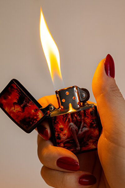 ASYA GIFTS Lilith Metal Benzinli Çakmak