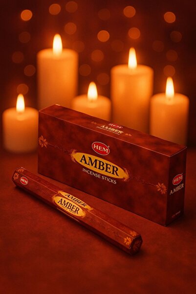 VALENZA STORE Hem Sandal Çubuk Tütsü - Amber Kokusu (20 Adet)