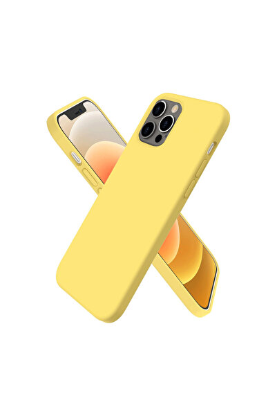 NewFace Iphone 12 pro max case first silicone - yellow