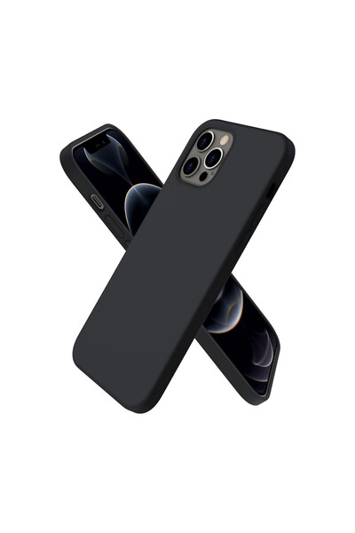 NewFace Iphone 12 pro max case first silicone - black