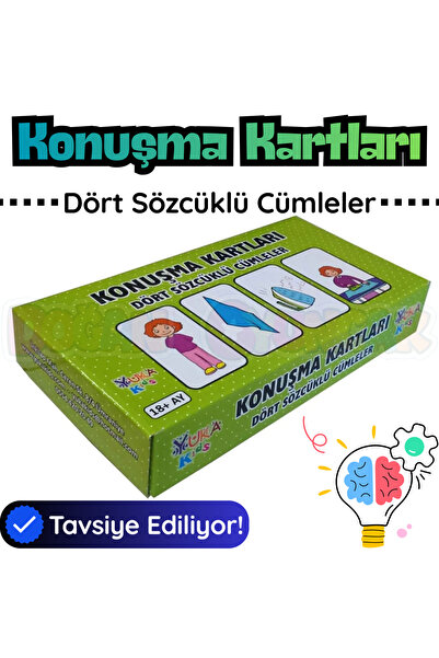 Doğan Oyuncak Dünyası بطاقات الكلام الأصلية - جمل مكونة من أربع كلمات - بطاقا...