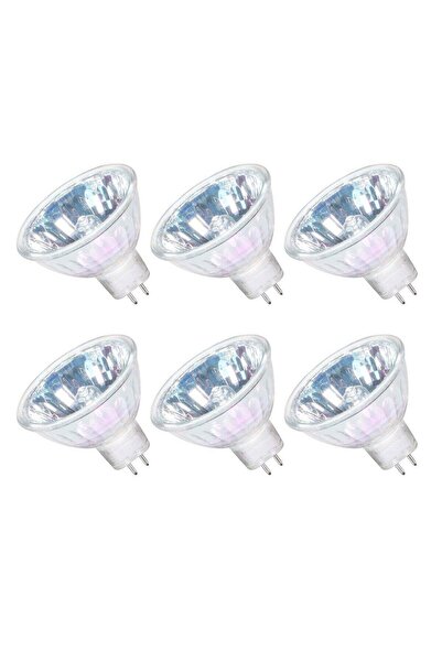 Generic 6 Pack MR16 Halogen Bulb Dimmable GU5.3 Spotlight Long Lifetime Warm White 36° Beam Angle B