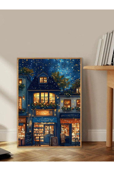 Tuba Decor Tablo dintr-o singură bucată cu rame din lemn pentru sufragerie, s...