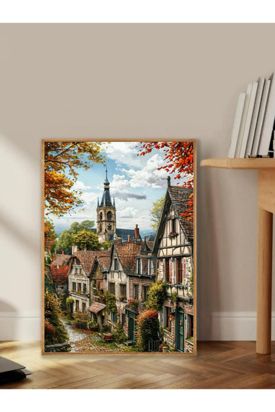 Tuba Decor Tablo dintr-o singură bucată cu rame din lemn pentru sufragerie, s...