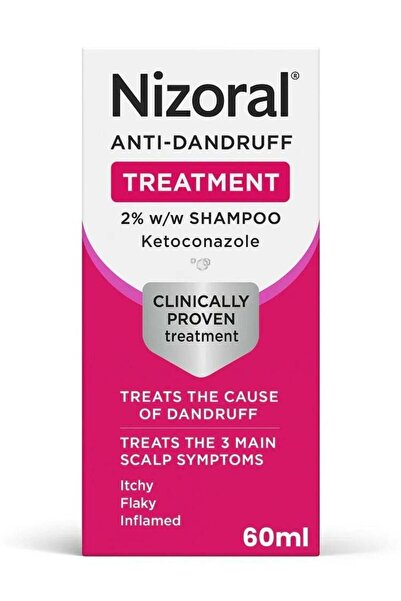 Nizoral شامبو - مثبت سريريًا أنه يحارب قشرة الرأس المتكررة من جذورها