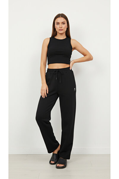 Polo Republica & CO بنطلون نسائي من قماش مودال ناعم الملمس موديل بالازو من شركة بولو ريبابليك إيه سي 1983