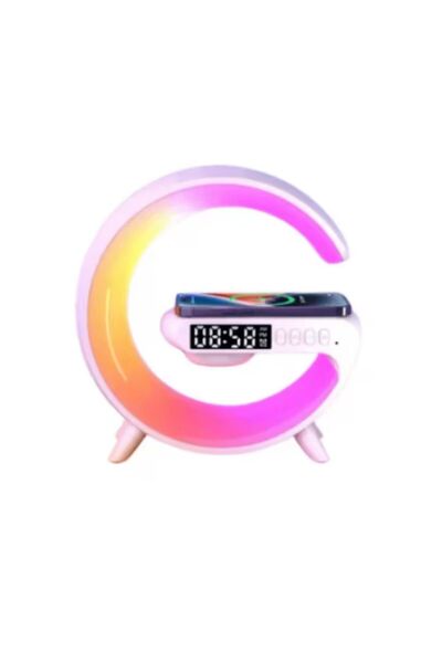 OEM Bluetooth speaker with wireless charging, wireless phone charger, LED lamp, RGB