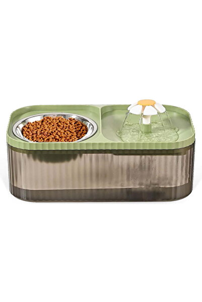 Osiaga Automatic water fountain for animals, 3 L, with stainless steel bowl