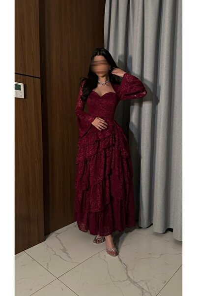 Masha فستان سهره ناعم دانتيل للانيقات