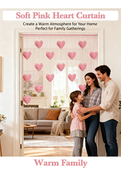 almihomi ستارة باب مخملية على شكل قلب لغرفة الأطفال، 7 خيوط مع 18 لعبة على شك...