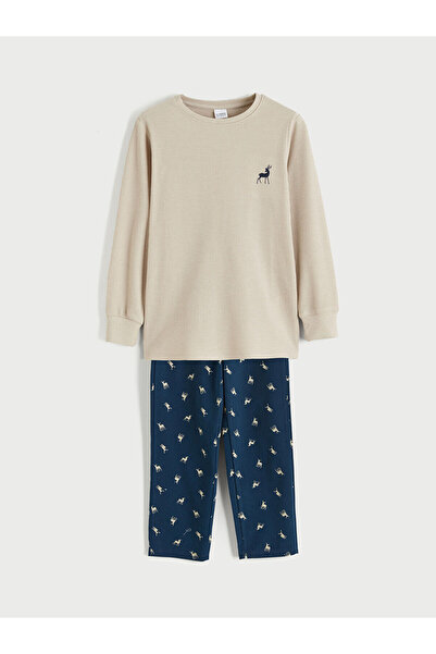 LC Waikiki Σετ πιτζάμες για αγόρια Peak New Season Crew Neck με τύπωμα