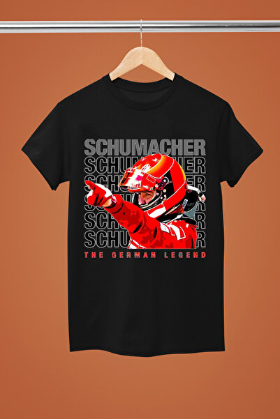 MAGORS MICHAEL SCHUMACHER ПЕЧАТЕНА ПАМУЧНА ТЕНИСКА С КЪСИ РЪКАВИ И РЕГУЛЯРНА ...