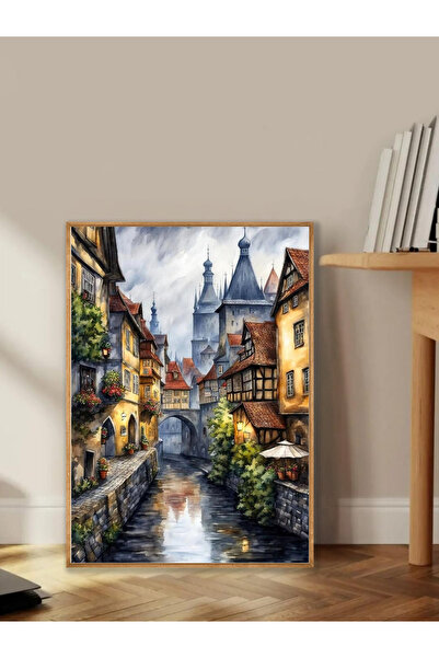 Tuba Decor Tablo dintr-o singură bucată cu rame din lemn pentru sufragerie, s...