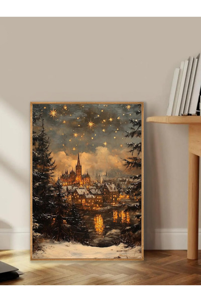 Tuba Decor Tablo dintr-o singură bucată cu rame din lemn pentru sufragerie, s...