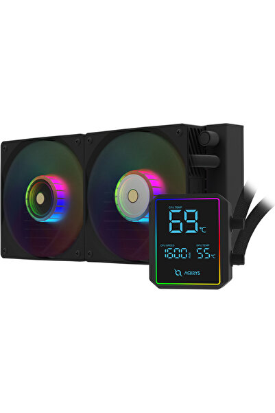 AQIRYS Cooler CPU Aurora 240 AiO ARGB Black
