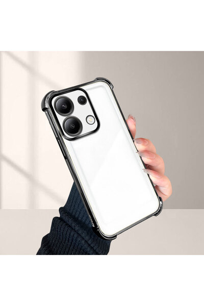 Hontinga غطاء هاتف شفاف من السيليكون مضاد للسقوط متوافق مع هاتف شاومي ريدمي ن...