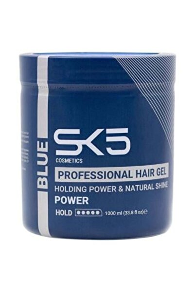SK5 Blue hair gel for strong hold and shine from sk5 - 1000 ml