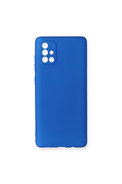 NewFace Samsung Galaxy A71 Case First Silicone - Blue