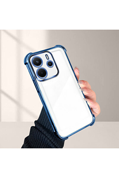 Hontinga غطاء هاتف شفاف من السيليكون مضاد للسقوط متوافق مع شاومي ريدمي نوت 14...