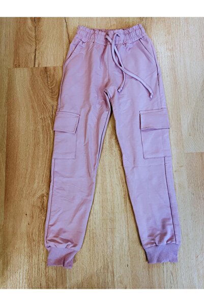 poyrazbebeto Pantaloni de sport casual pentru fete, confortabili, cu talie el...