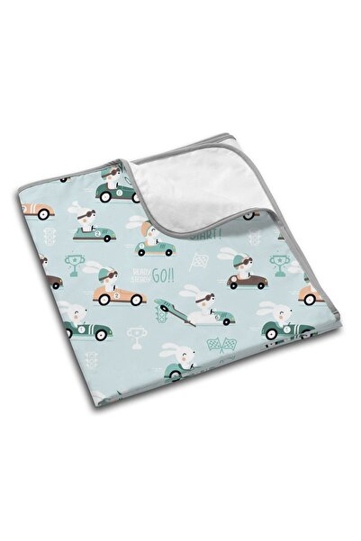 Kidizi Husty Rabbit reusable waterproof baby bib 110x78 cm, cotton top layer