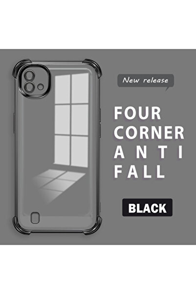 ucuc حافظة من السيليكون الشفاف مضادة للسقوط ومتوافقة مع هاتف Realme C11 2021