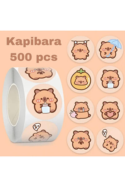 EFA Kapibara Stickers 1 Rulo (500 Parça)